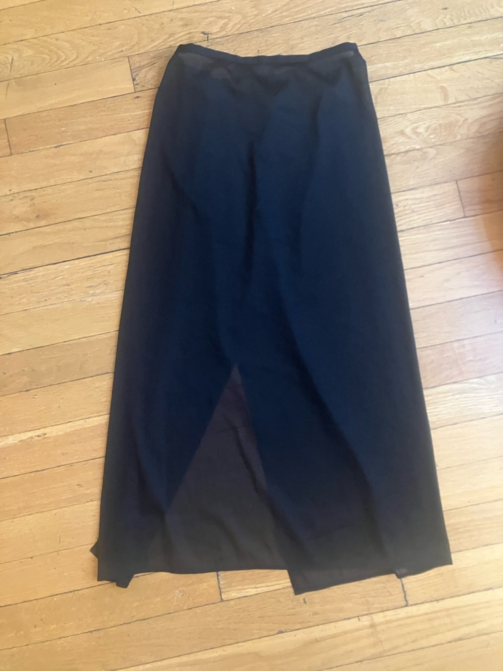 TIBI Sheer Black Pencil Skirt XS
